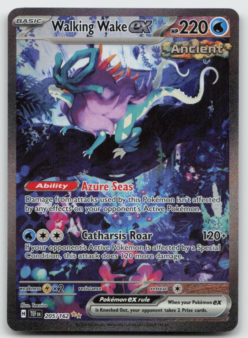 Walking Wake ex 205/162 Special Illustration Rare Temporal Forces Pokemon NM