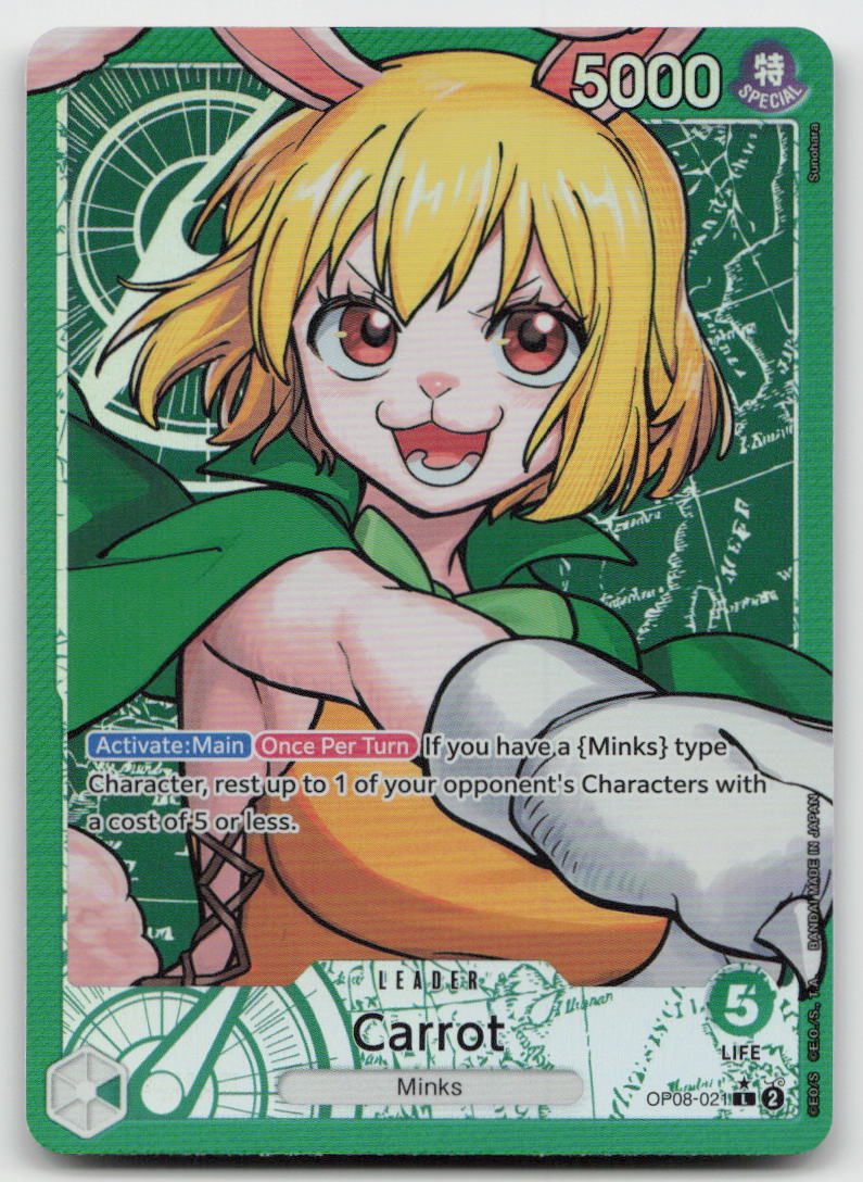 Carrot (021) (Parallel) OP08-021 Leader Two Legends One Piece NM