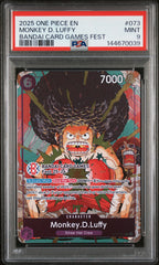 Monkey D. Luffy 073 Bandai Card Games Fest One Piece Promo One Piece PSA 9