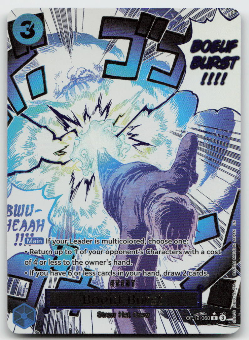 Boeuf Burst (Alternate Art) OP12-060 Rare Legacy of the Master One Piece NM