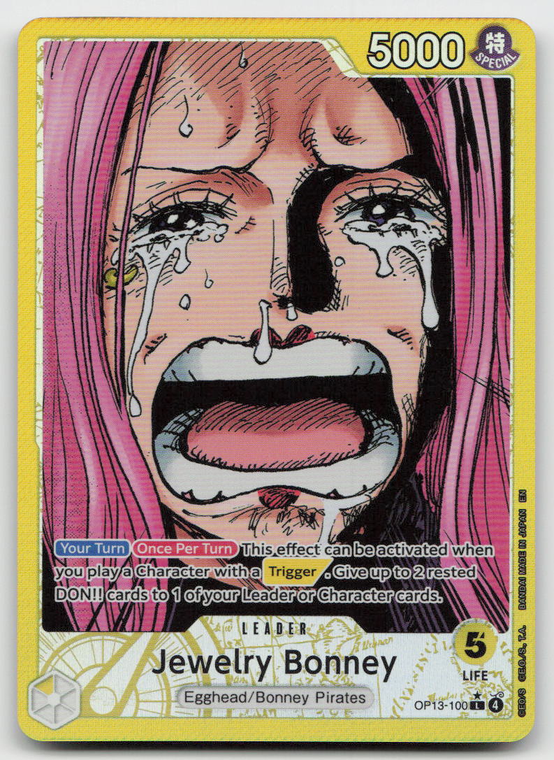 Jewelry Bonney (100) (Alternate Art) OP13-100 Carrying On His Will One Piece NM