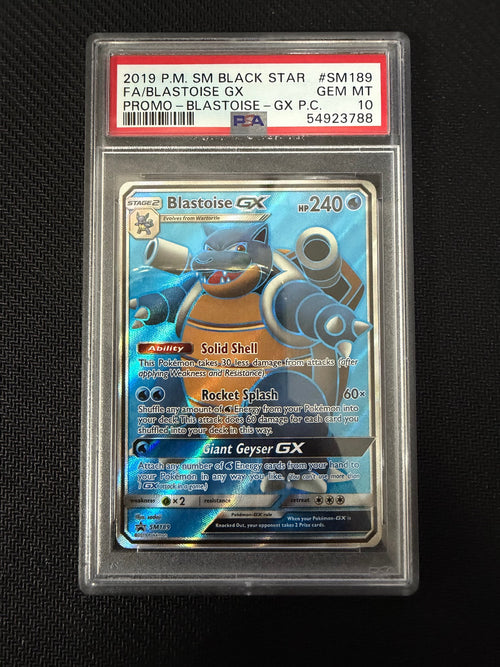 Blastoise Gx SM189 Blastoise-gx Premium Collection Pokemon PSA 10