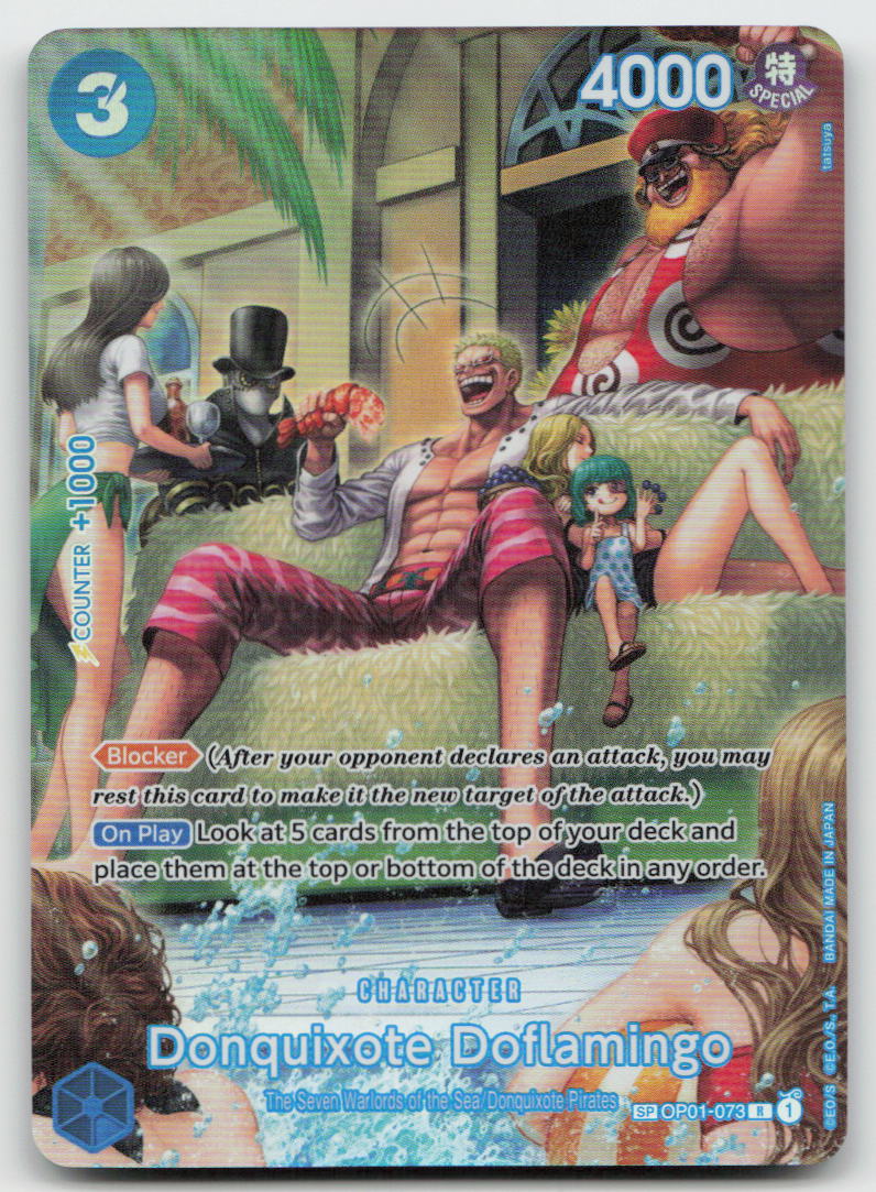 Donquixote Doflamingo (SP) OP01-073 Rare 500 Years in the Future One Piece NM