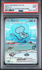 Mew EX 232/091 Special Illustration Rare Paldean Fates Pokemon PSA 9