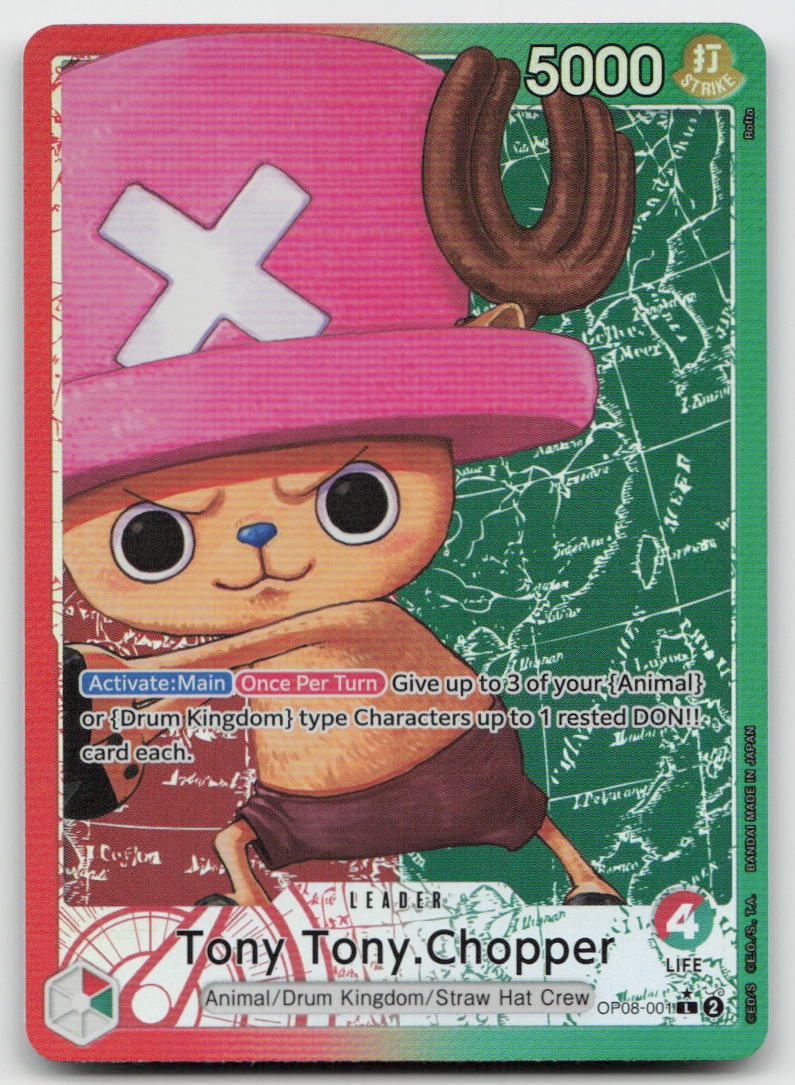 Tony Tony.Chopper (001) (Parallel) OP08-001 Leader Two Legends One Piece NM