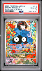 Erika's Tangela 218 Illustration Rare Ascended Heroes Pokemon PSA 10