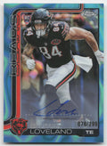 NFL - Colston Loveland Teal Refractor Auto RC