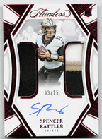 NFL - Spencer Rattler /15 Dual Patch Auto RC