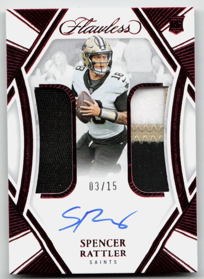 NFL - Spencer Rattler /15 Dual Patch Auto RC