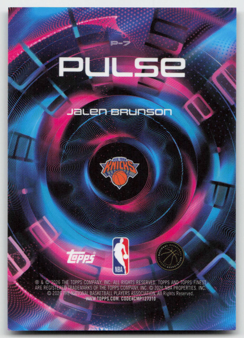 NBA - Jalen Brunson Pulse SSP Insert