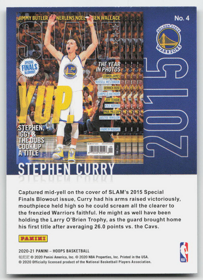 NBA - Steph Curry SLAM Holo SSP Insert