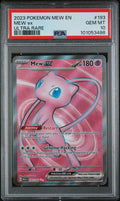 Mew EX 193/165 Ultra Rare 151 Pokemon PSA 10