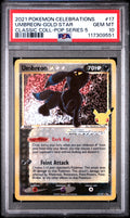 Umbreon-gold Star 17 Celebrations Classic Collection Pokemon PSA 10