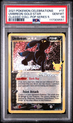 Umbreon-gold Star 17 Celebrations Classic Collection Pokemon PSA 10