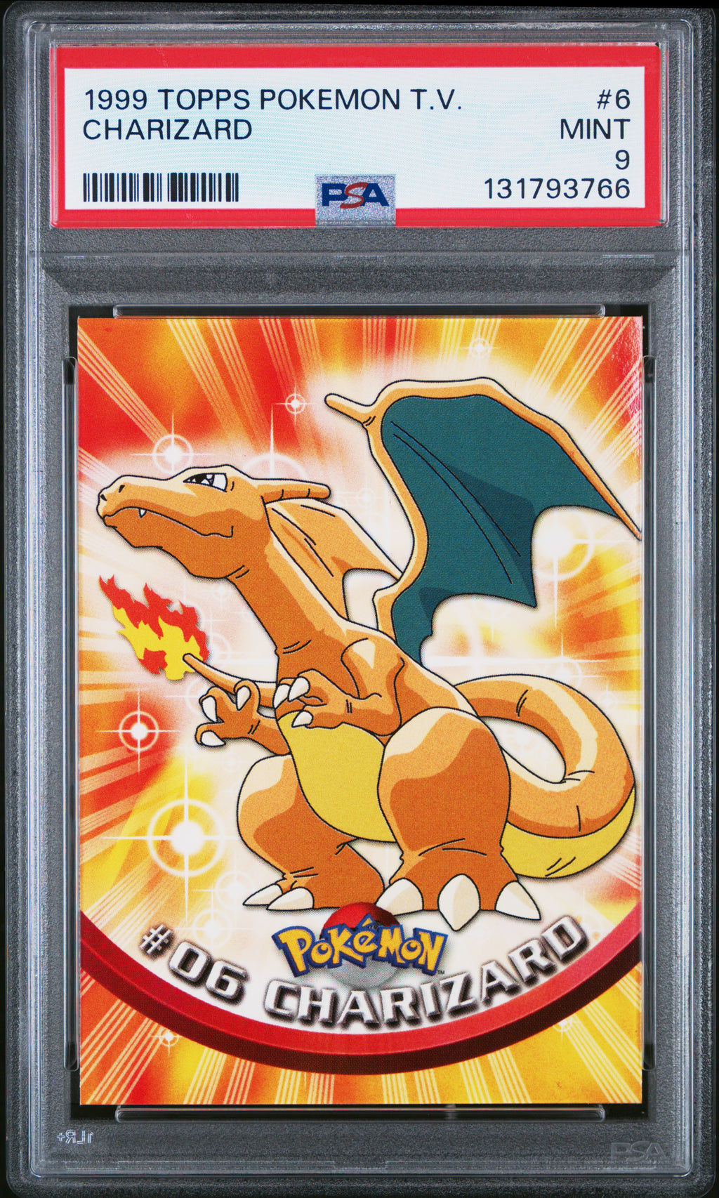 Charizard 6 Topps Tv Pokemon PSA 9